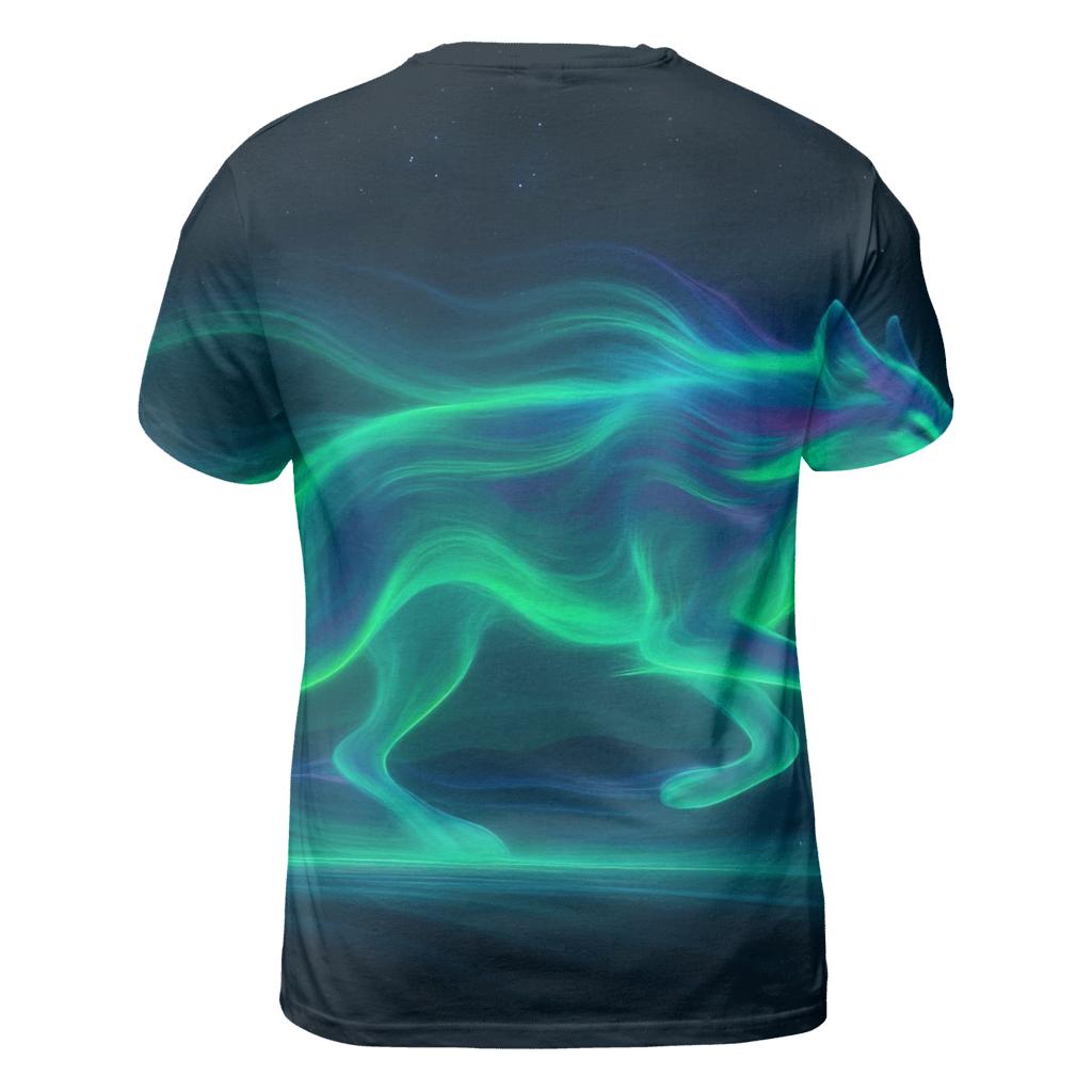 Aurora Pulse Running Wolf custom all-over print shirts