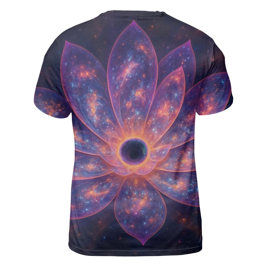 Quantum Lotus Galaxy Bloom custom all-over print shirts