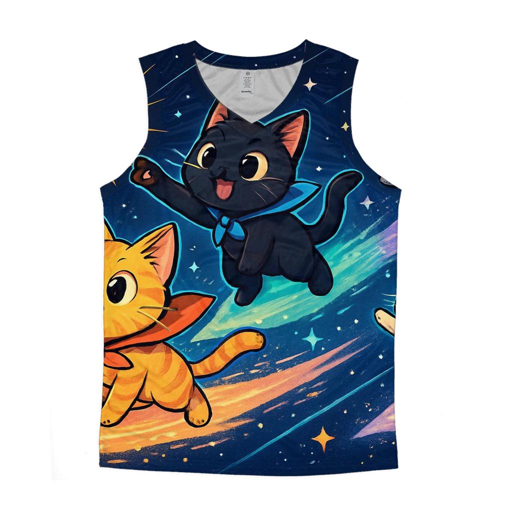 Comet Chaser Kitten Parade personalized athletic tanks