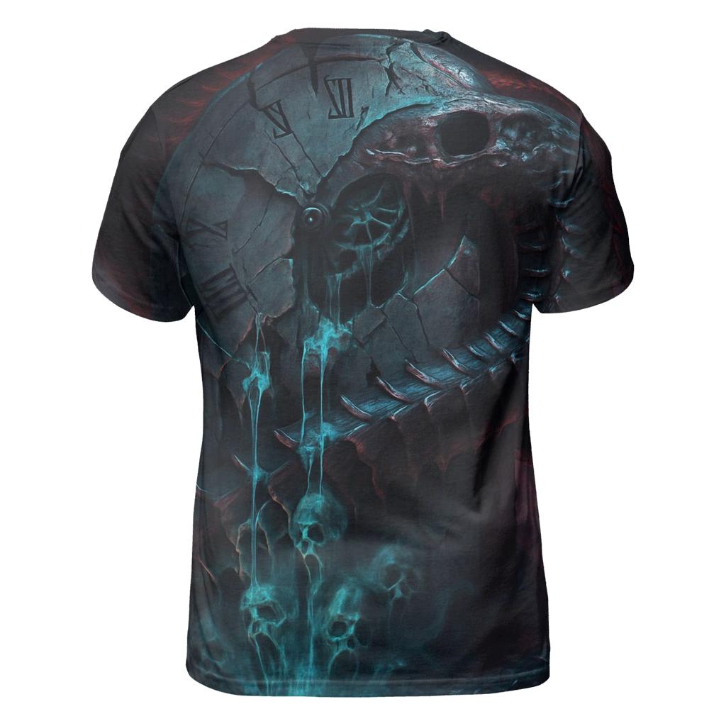 Serpent Of The Abyssal Clock creative print fashion shirts