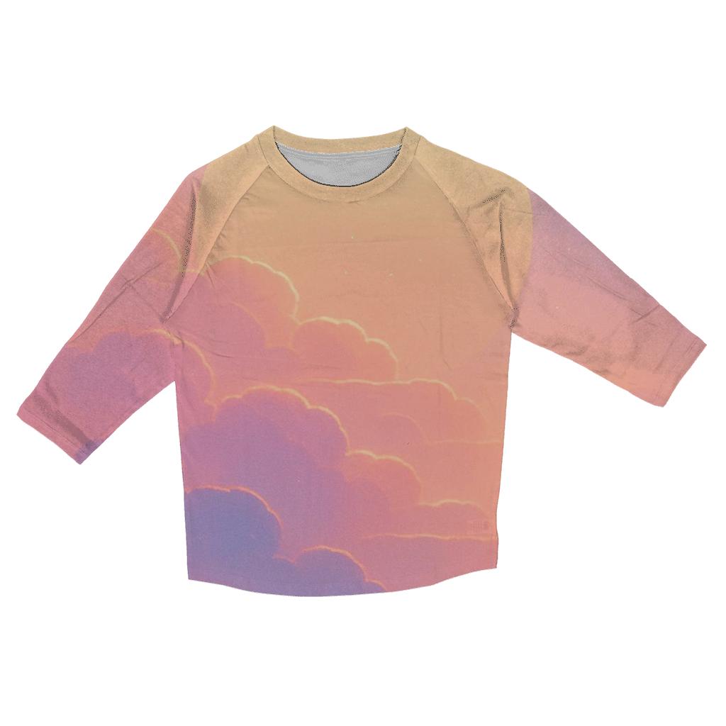Cloud Steps To The Setting Sun fashion 3/4 sleeve shirts