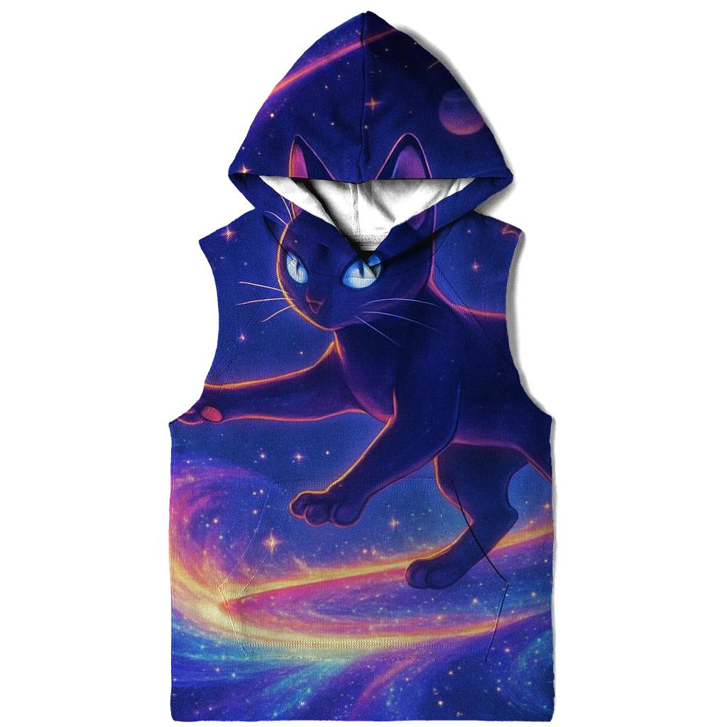 Nebula Drift Cosmic Cat custom hoodies