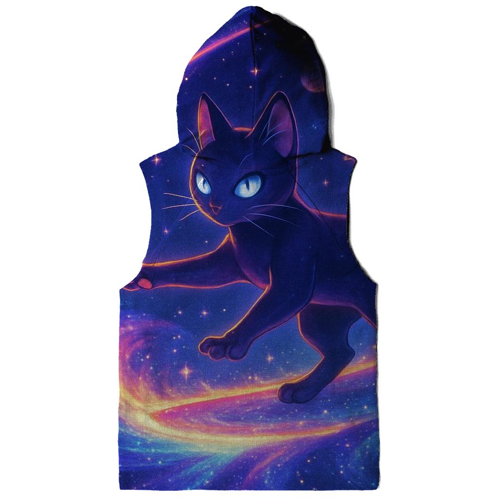 Nebula Drift Cosmic Cat custom hoodies