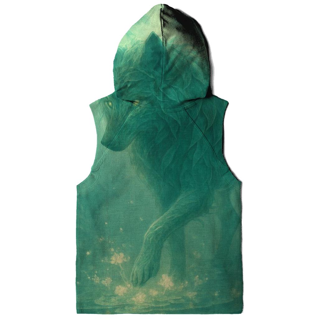 Forest Spirit Bloom Wolf lightweight hoodies