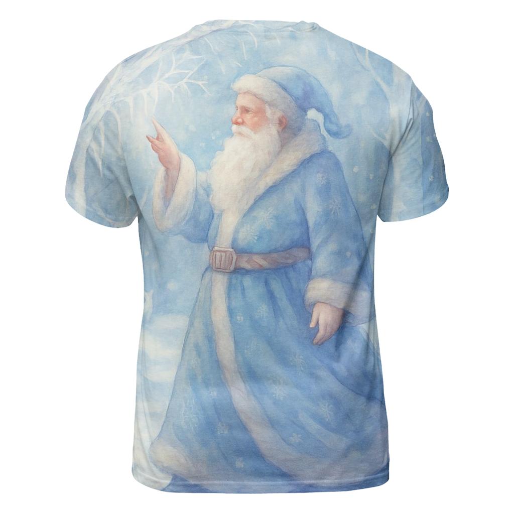 Frosted Crystal Forest Santa custom all-over print shirts