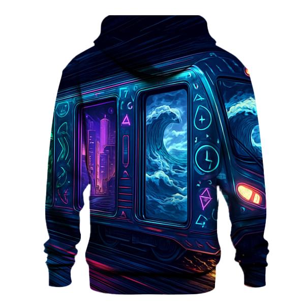 Subway Train Of Impossible Stops zip-up hoodies