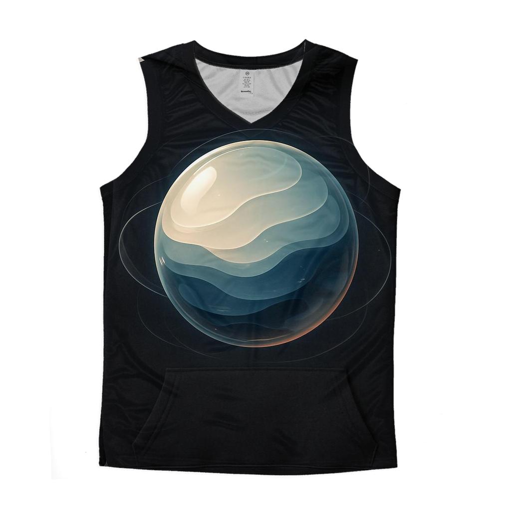Lunar Mirage Gradient cotton sleeveless tops