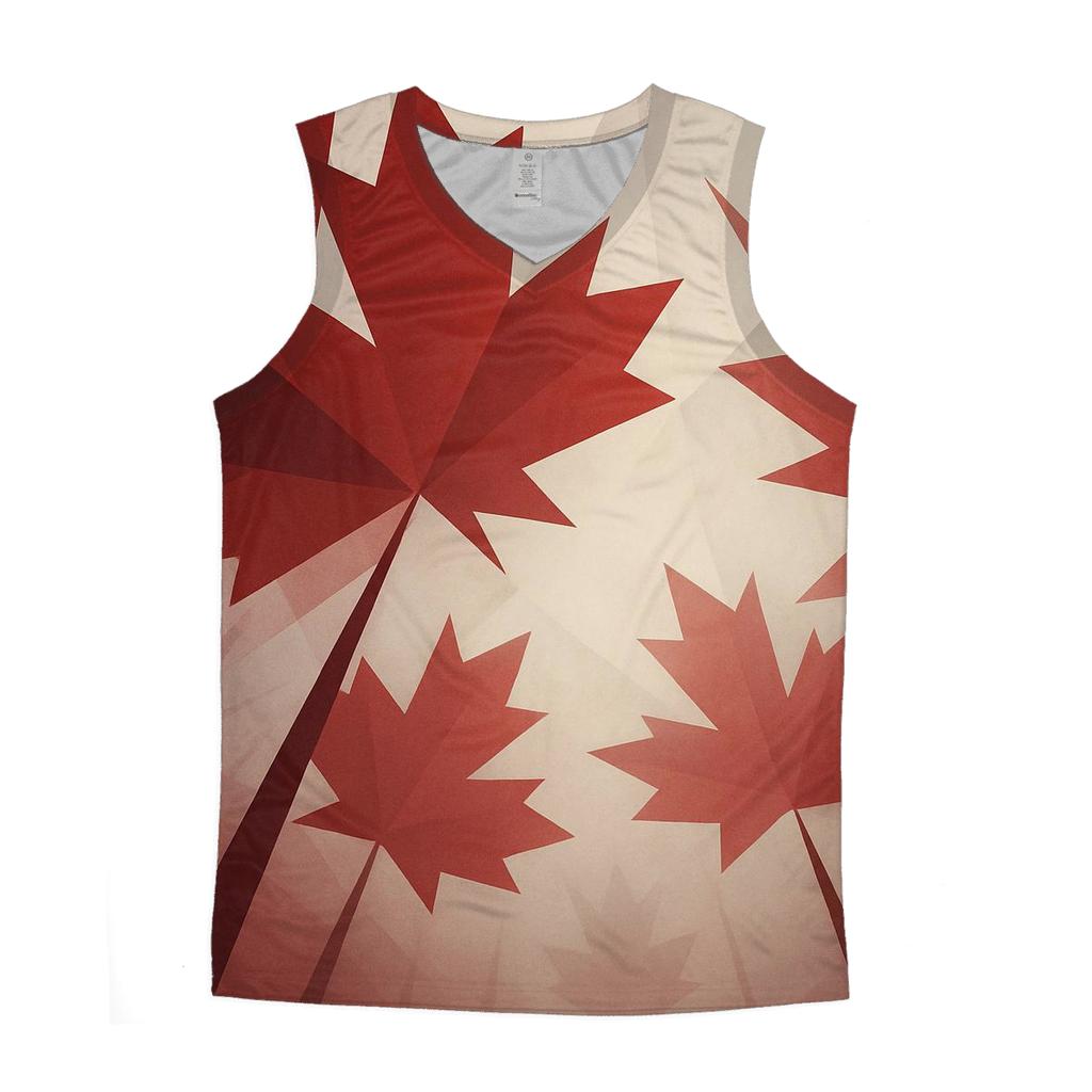 Canadian Maple Flag Canopy casual summer tank tops