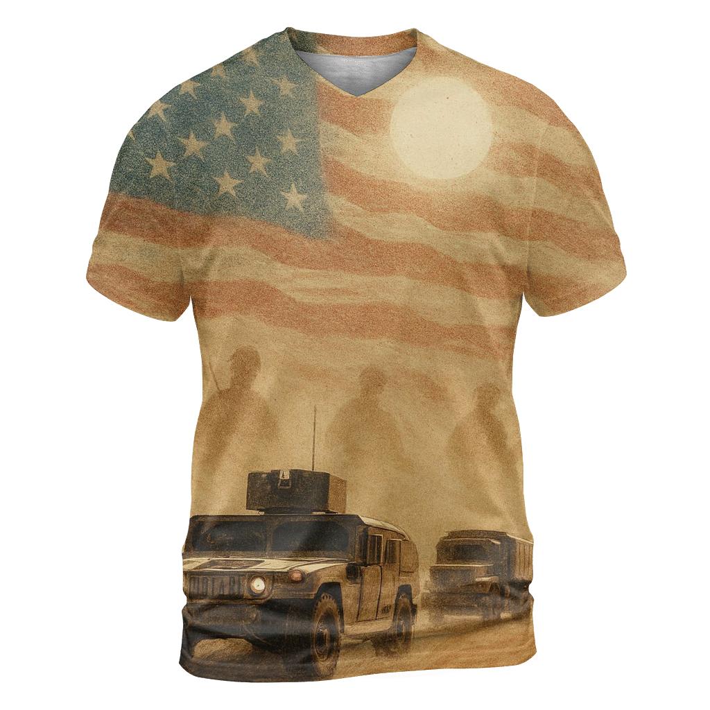 Desert Mirage Of Freedom custom all-over print shirts