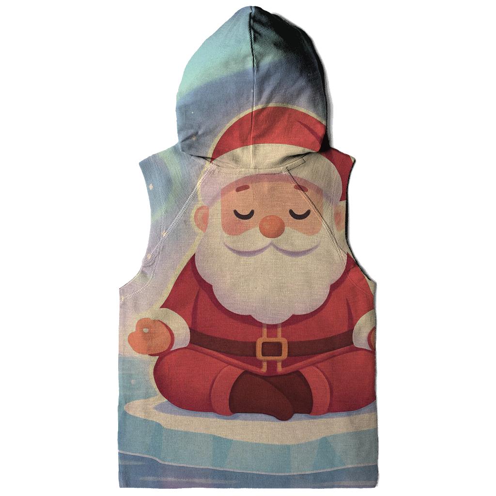 Polar Lights Meditation Santa printed hoodies