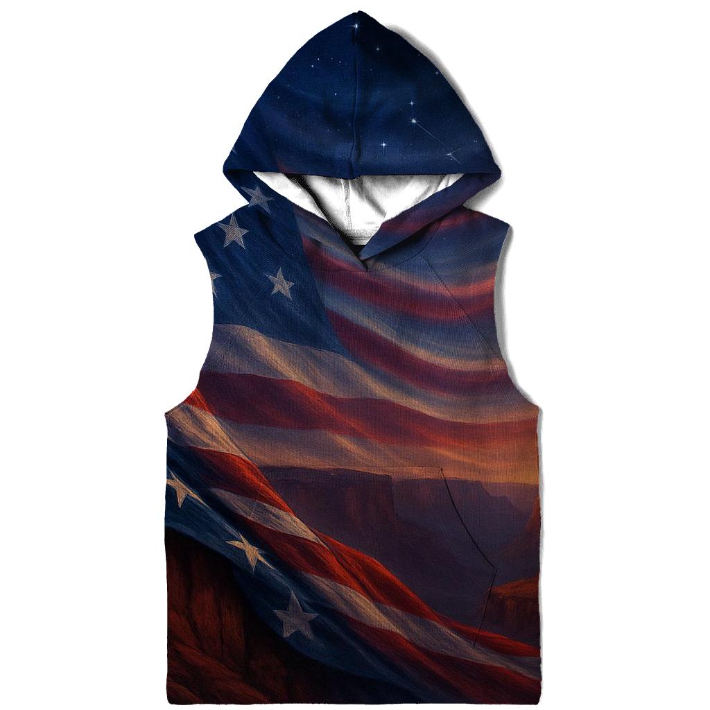 Celestial Stripes Over Canyon Ridge zip-up hoodies