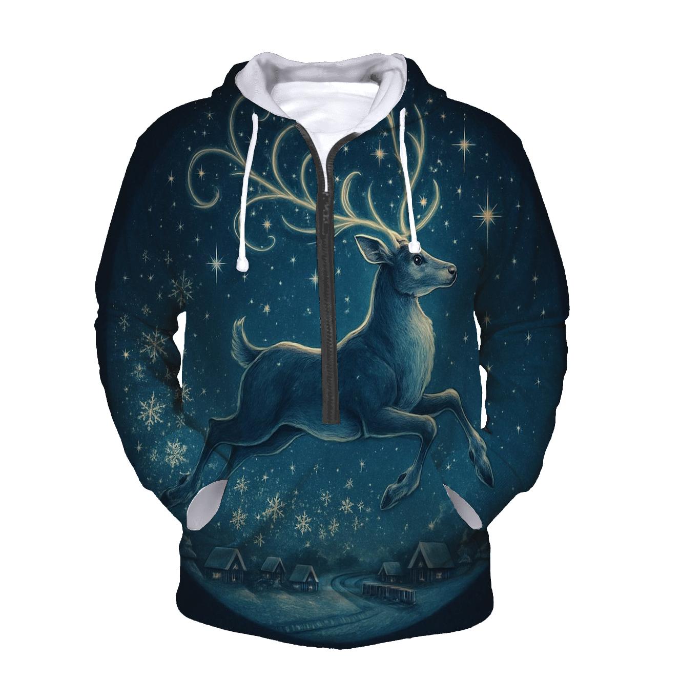 Midnight Reindeer Sky Parade custom hoodies