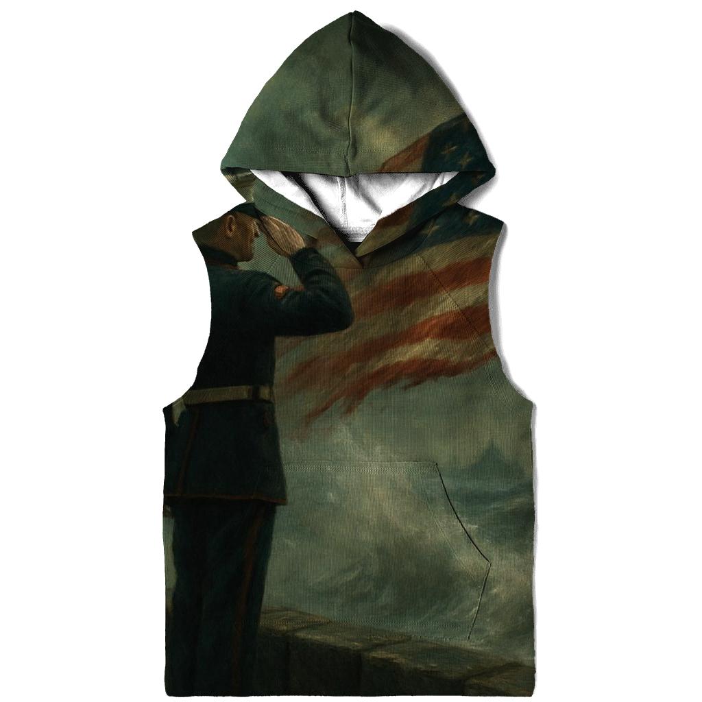 Silent Salute At The Sea Wall premium hoodies