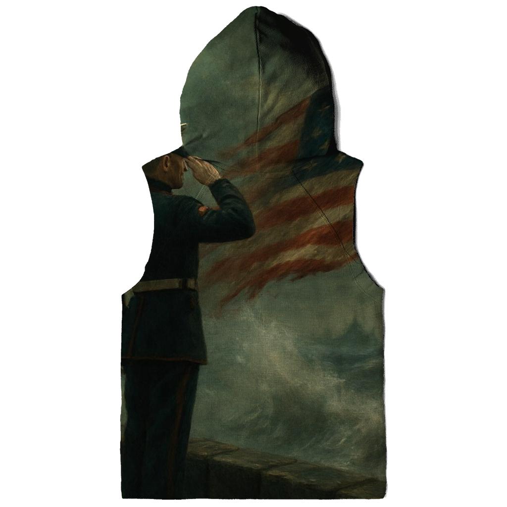 Silent Salute At The Sea Wall premium hoodies