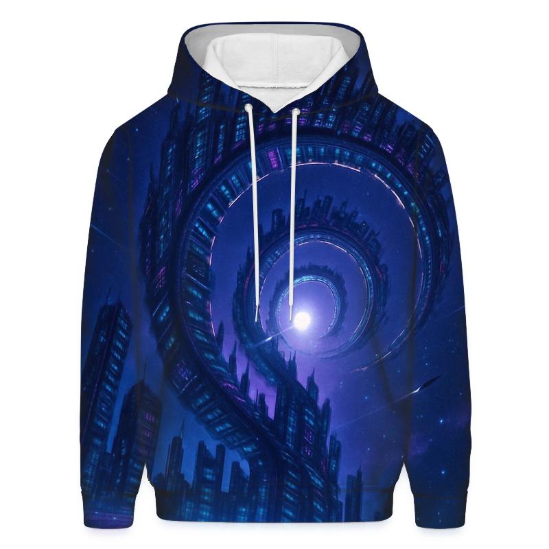 Last Light Of The Spiral City graphic hoodies