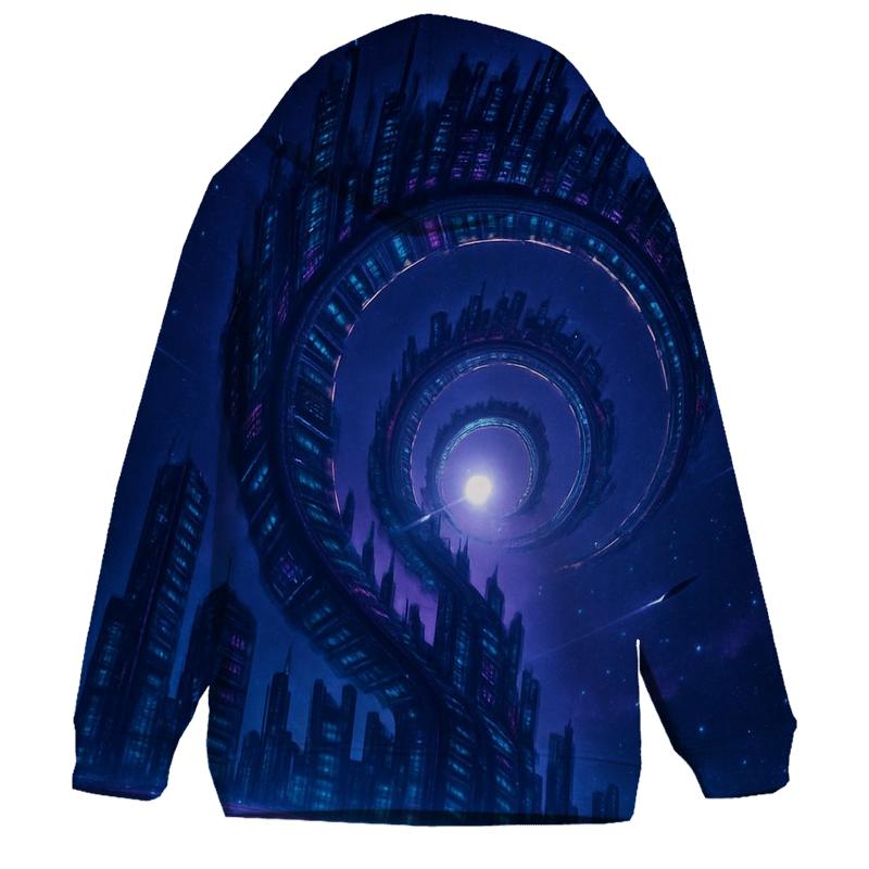 Last Light Of The Spiral City graphic hoodies