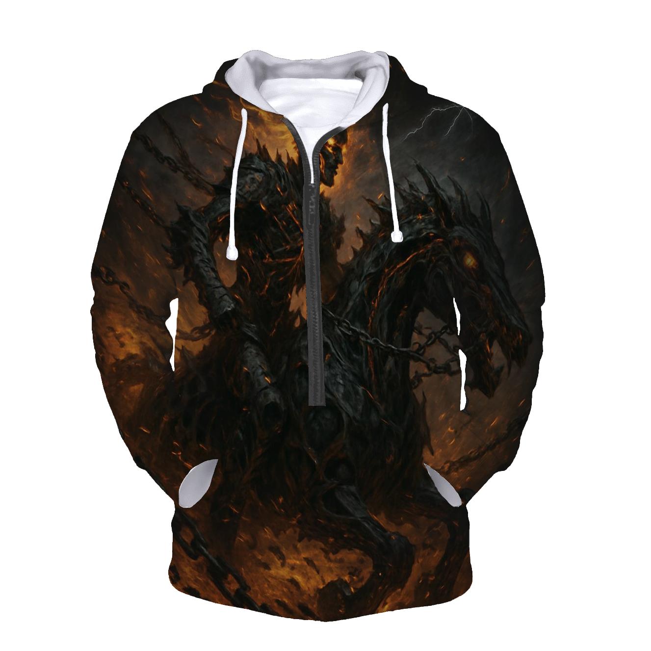 Infernal Rider Of The Iron Storm lightweight hoodies