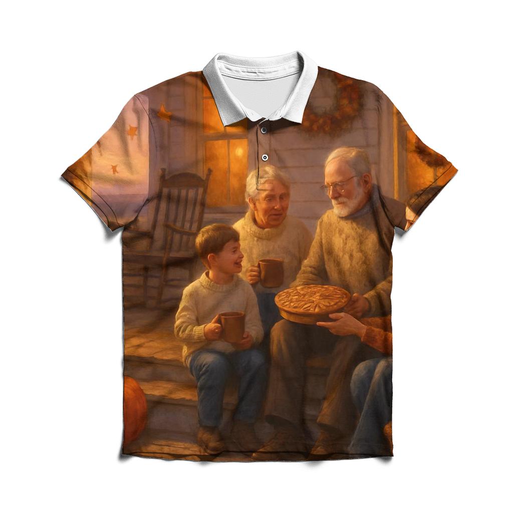 Harvest Porch Twilight Gathering designer slim fit polos
