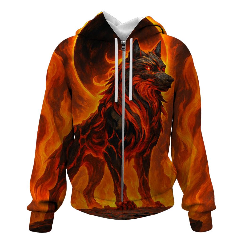 Solar Ember Alpha embroidered hoodies