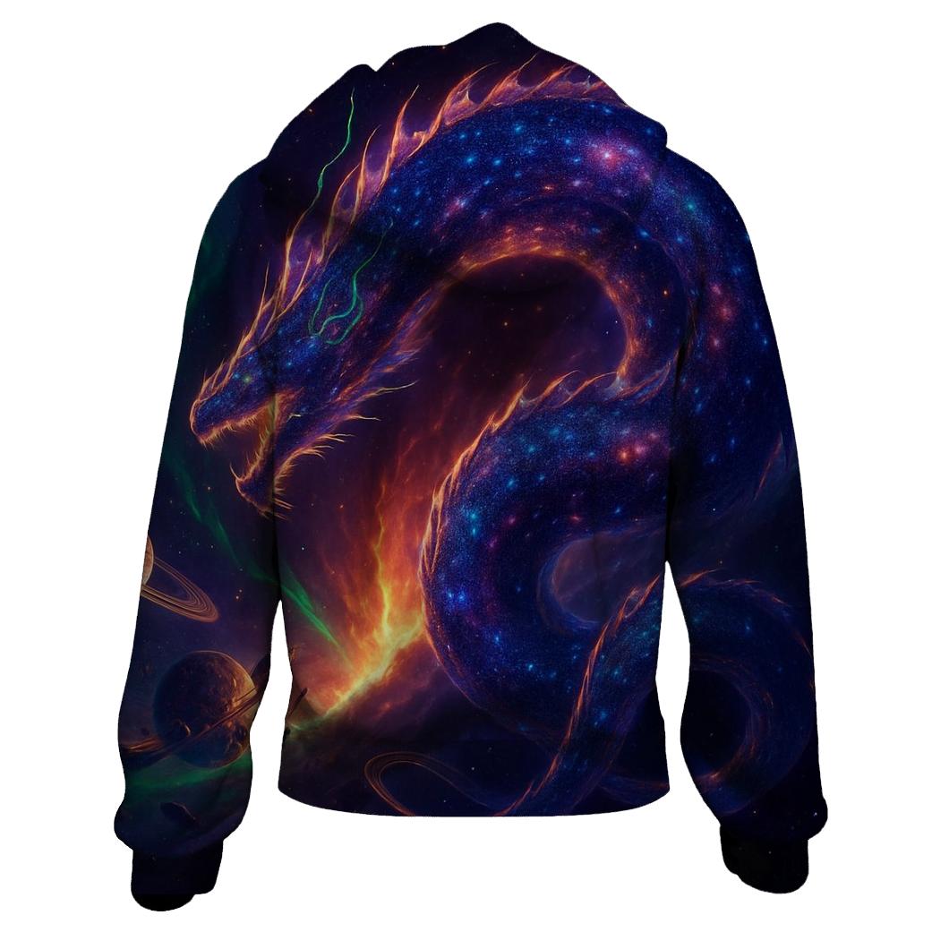 Aurora Leviathan Galaxy graphic hoodies
