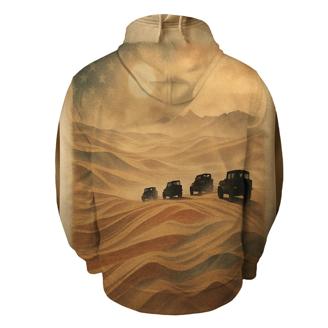 Desert Camo Flag Convoy heavyweight hoodies