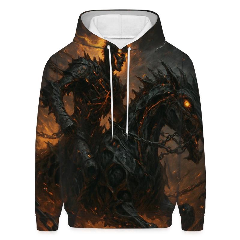 Infernal Rider Of The Iron Storm embroidered hoodies