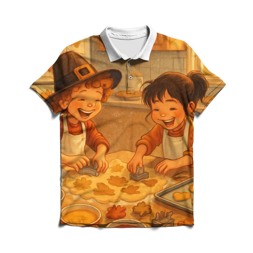 Little Bakers Thanksgiving Workshop classic pique polos