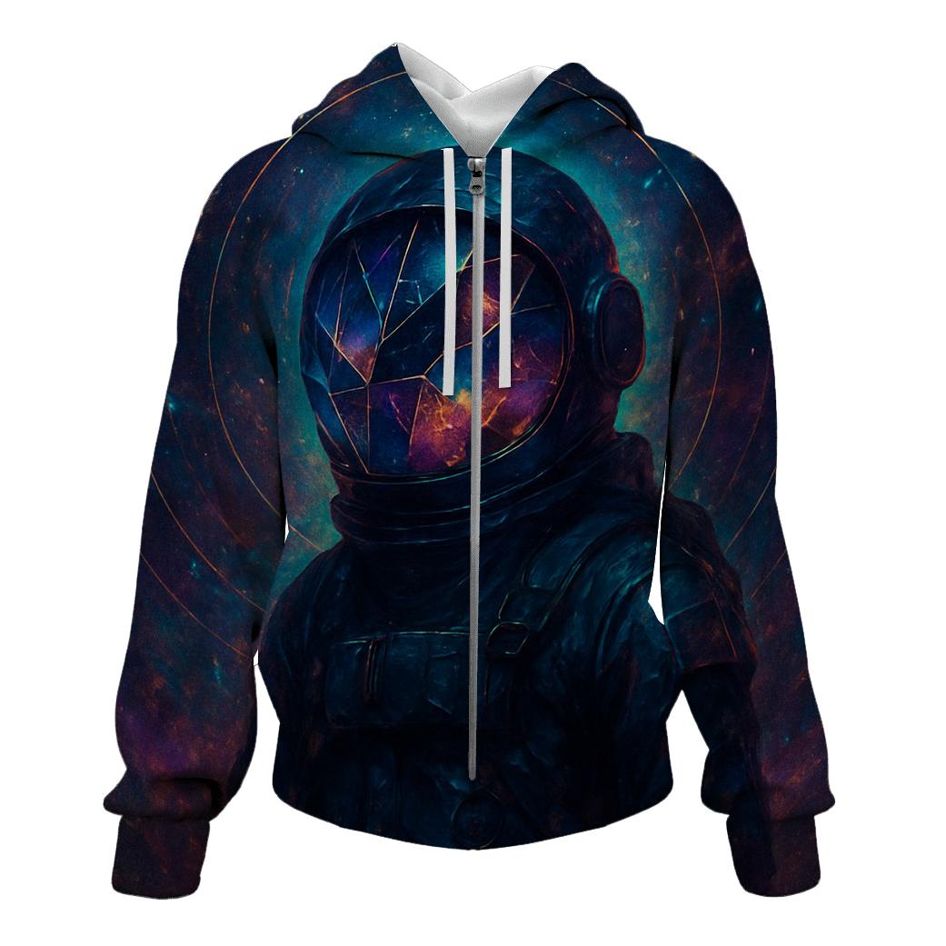 Astronaut Of Fractured Realities printed hoodies