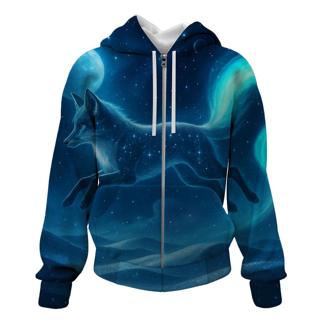 Celestial Fox Over The Star Dunes hoodie trends