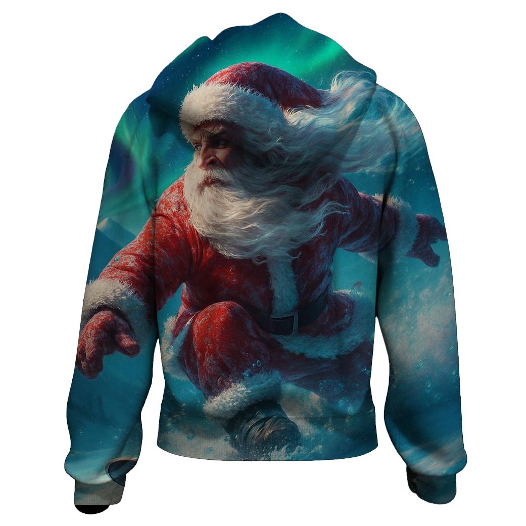 Aurora Trailblazer Santa printed hoodies