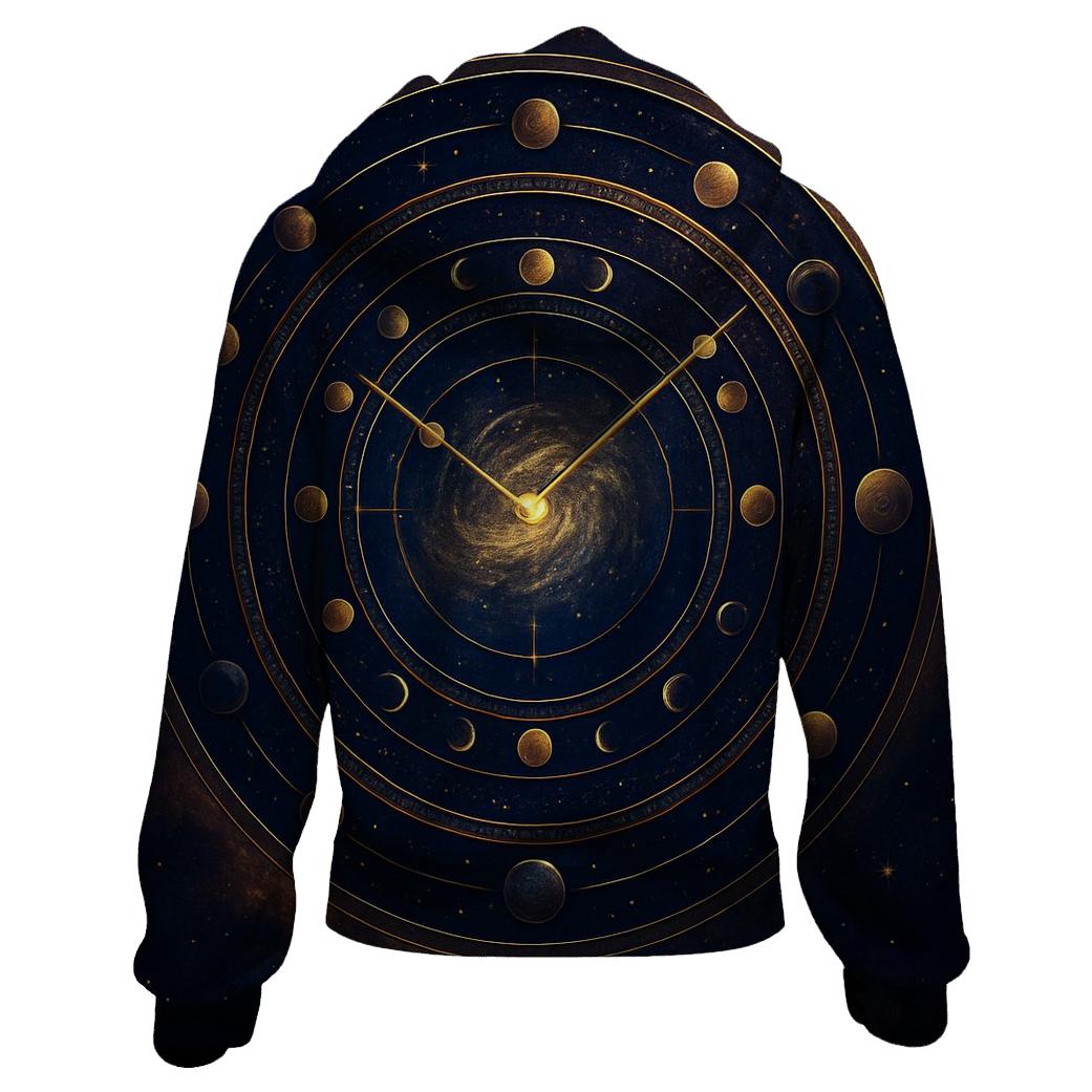 Chrono Rings Of The Celestial Clock heavyweight hoodies