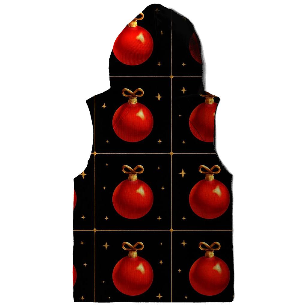 Crimson Ornaments Grid On Midnight Sky lightweight hoodies