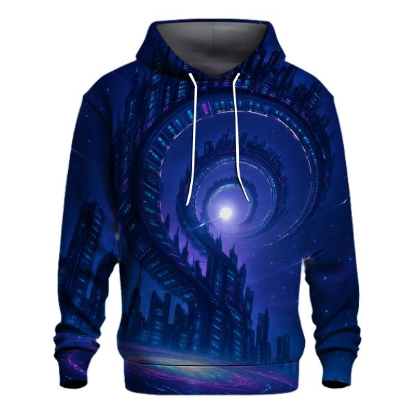 Last Light Of The Spiral City heavyweight hoodies