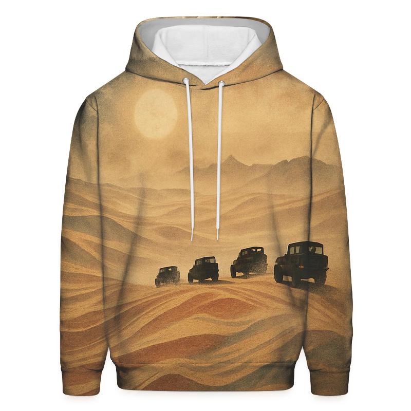 Desert Camo Flag Convoy graphic hoodies