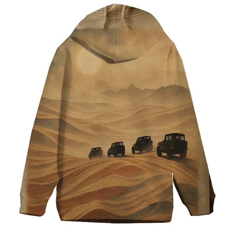 Desert Camo Flag Convoy graphic hoodies