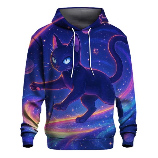Nebula Drift Cosmic Cat heavyweight hoodies