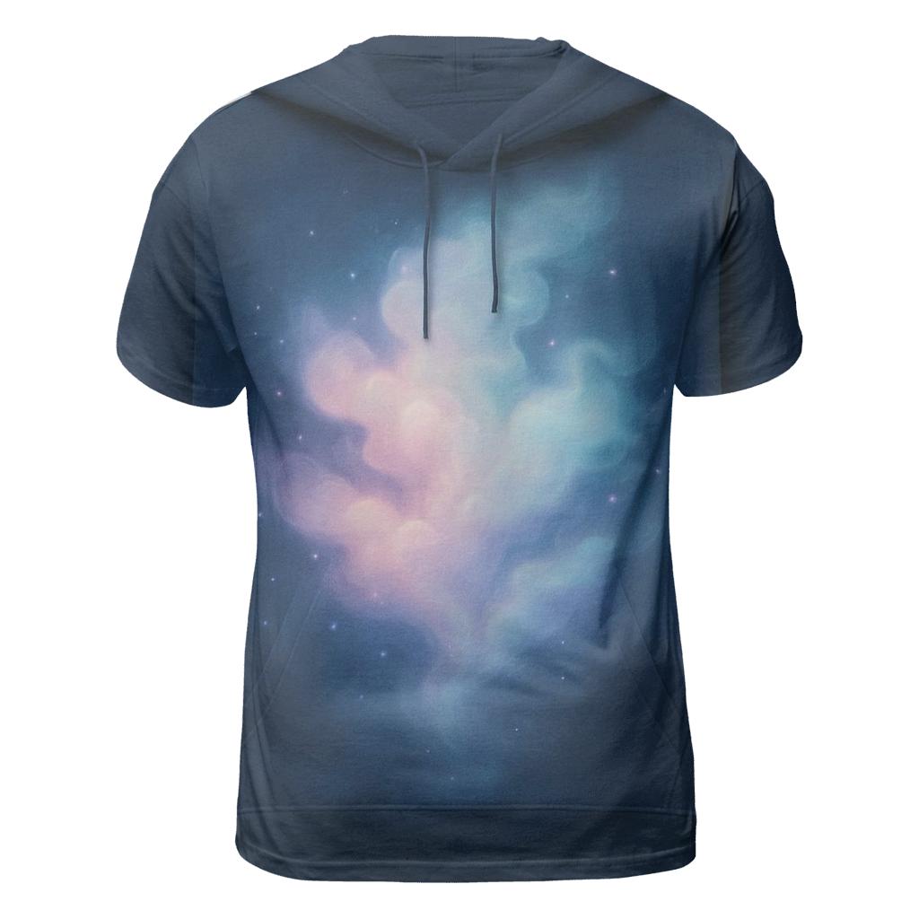 Nebula Drift Gradient vibrant all-over design tees