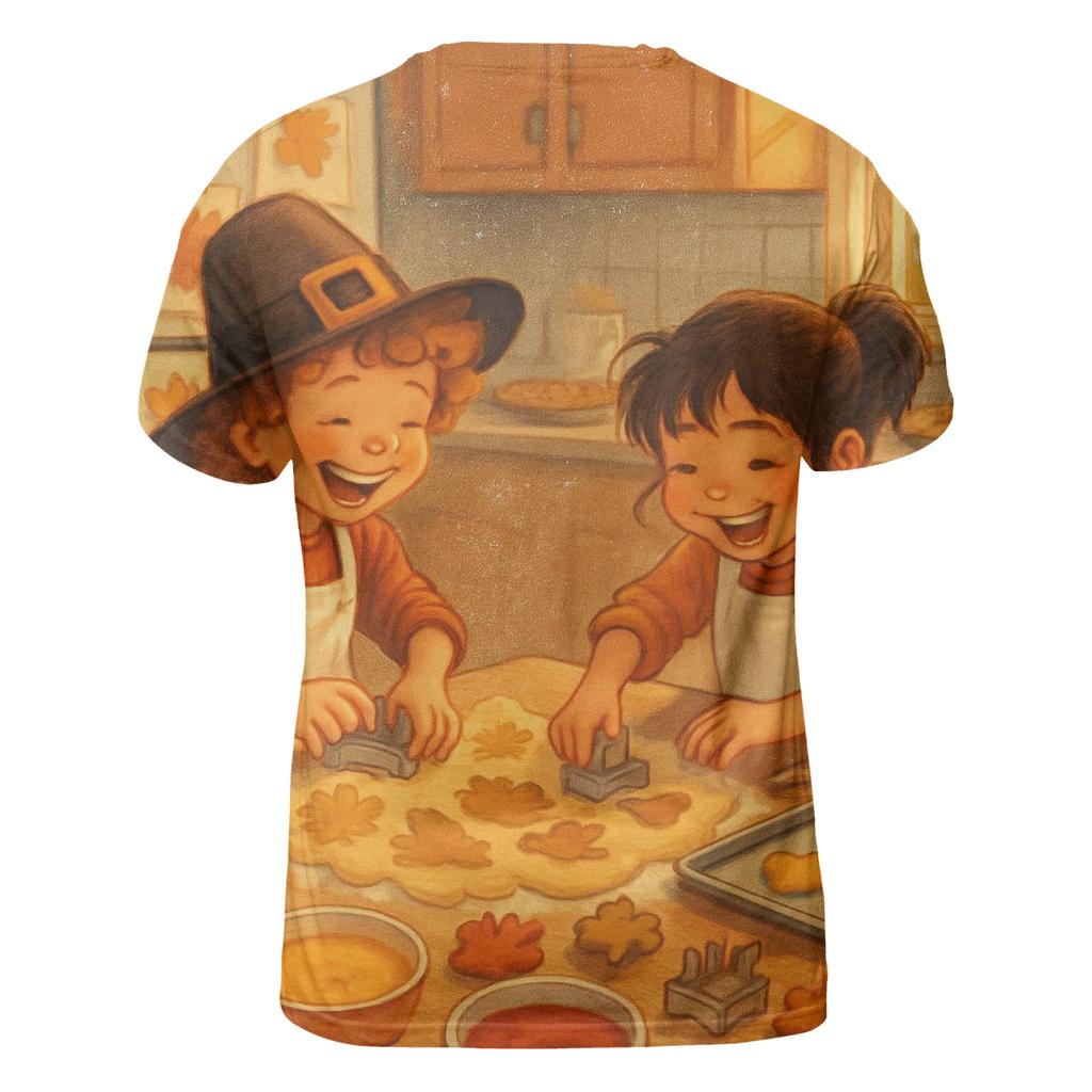 Little Bakers Thanksgiving Workshop trendy printed shirt styles