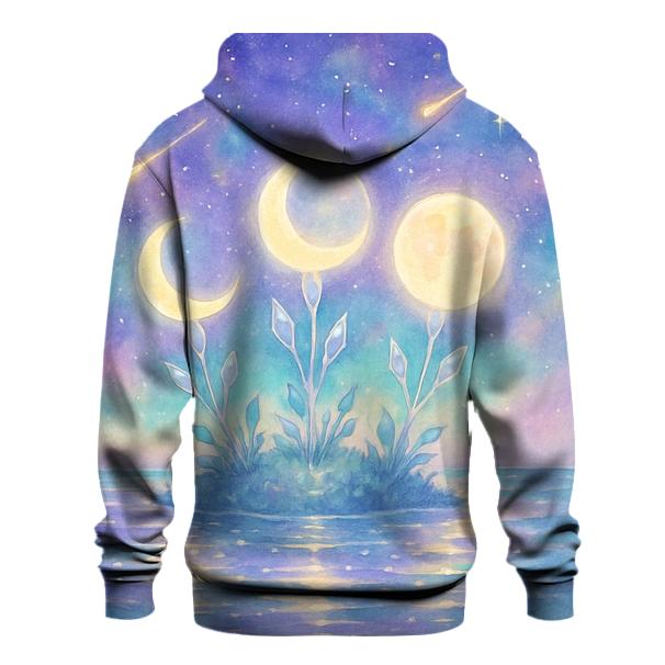 Moon Phase Garden In The Milky Sea heavyweight hoodies