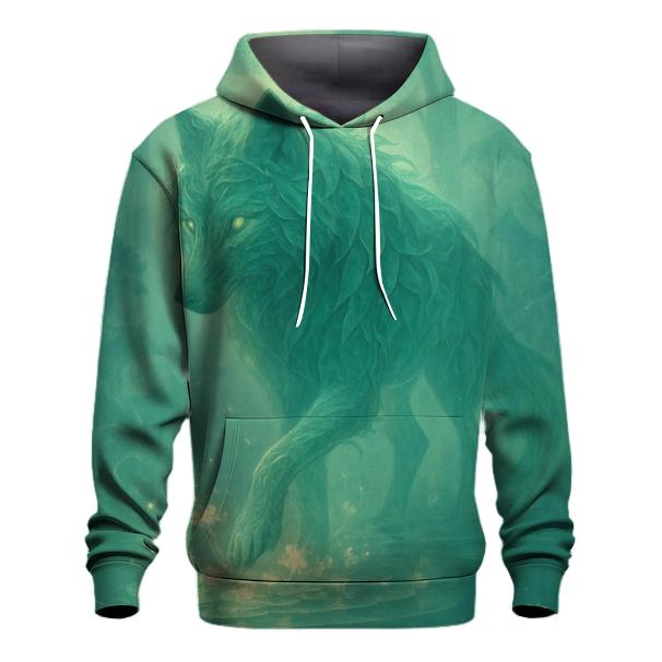 Forest Spirit Bloom Wolf hoodies fashion