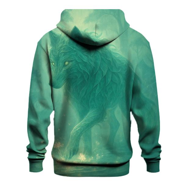 Forest Spirit Bloom Wolf hoodies fashion