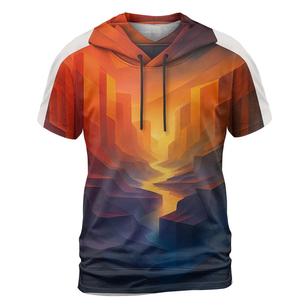 Prismatic Canyon Gradient personalized full print shirts