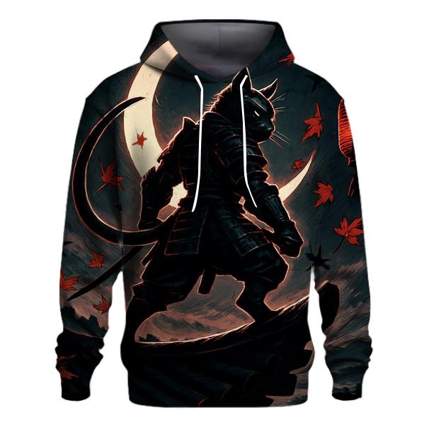 Samurai Moonlight Guardian Cat hoodie styles