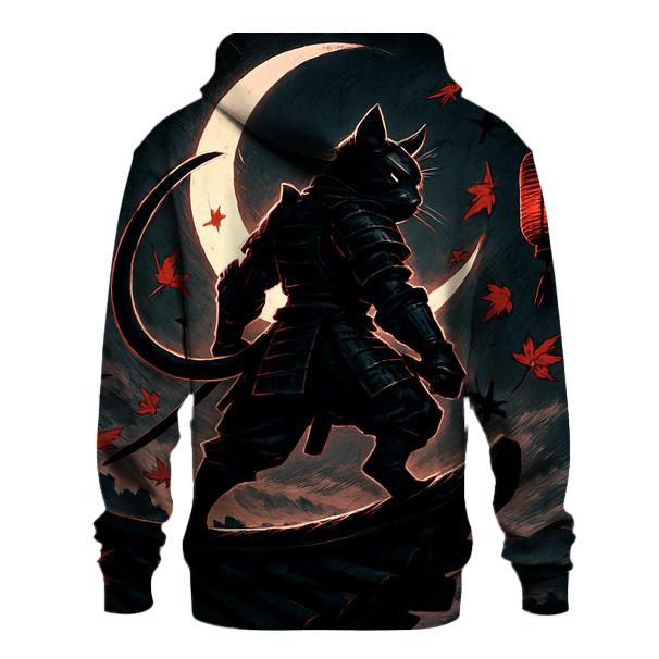 Samurai Moonlight Guardian Cat hoodie styles