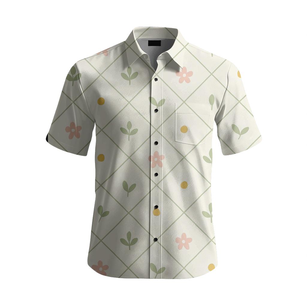 Tiny Meadow Trellis Scatter custom embroidered shirts
