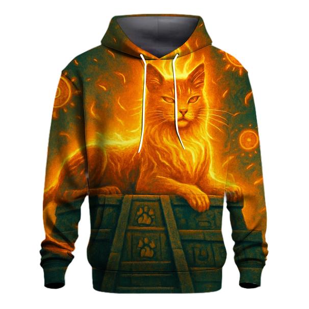 Solar Temple Sun Cat zip-up hoodies
