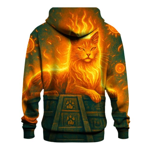 Solar Temple Sun Cat zip-up hoodies