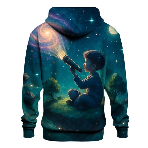 Stargazer Child On The Floating Island heavyweight hoodies