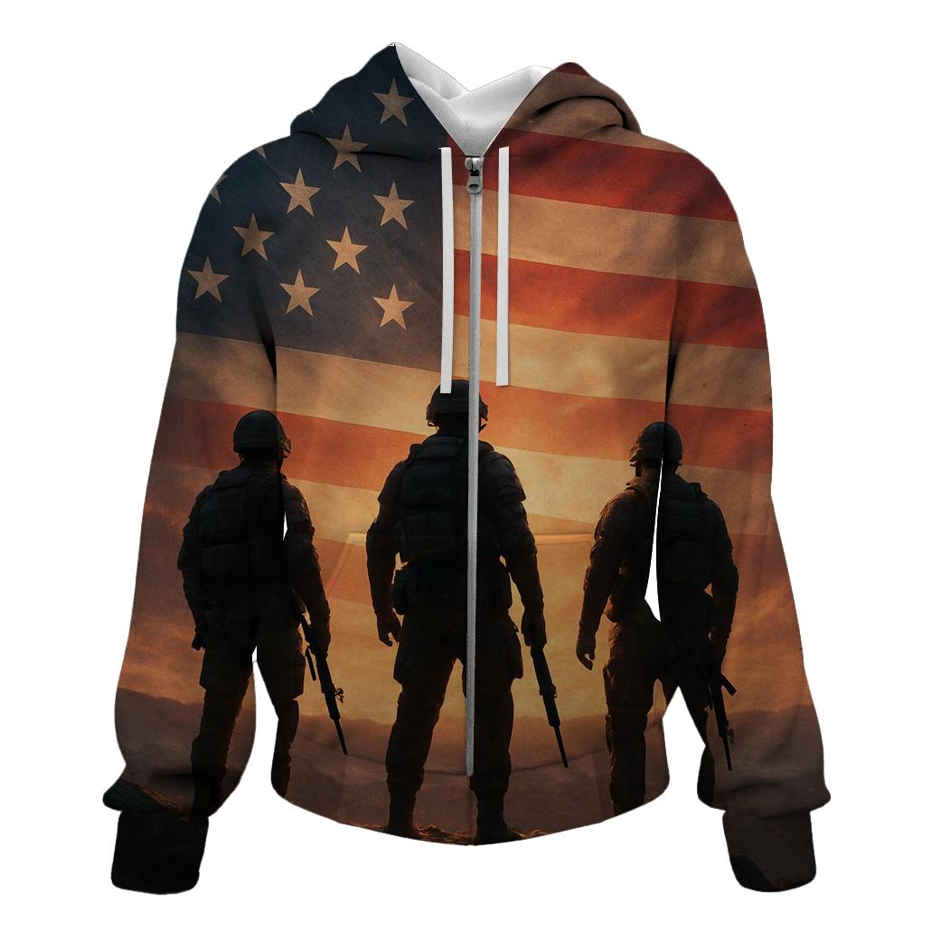 Dawn Guardians Over The Homeland graphic hoodies