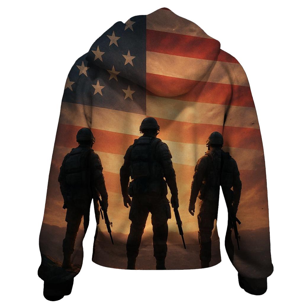 Dawn Guardians Over The Homeland graphic hoodies